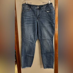 Judy Blue frayed hem jeans size 20, fits 22